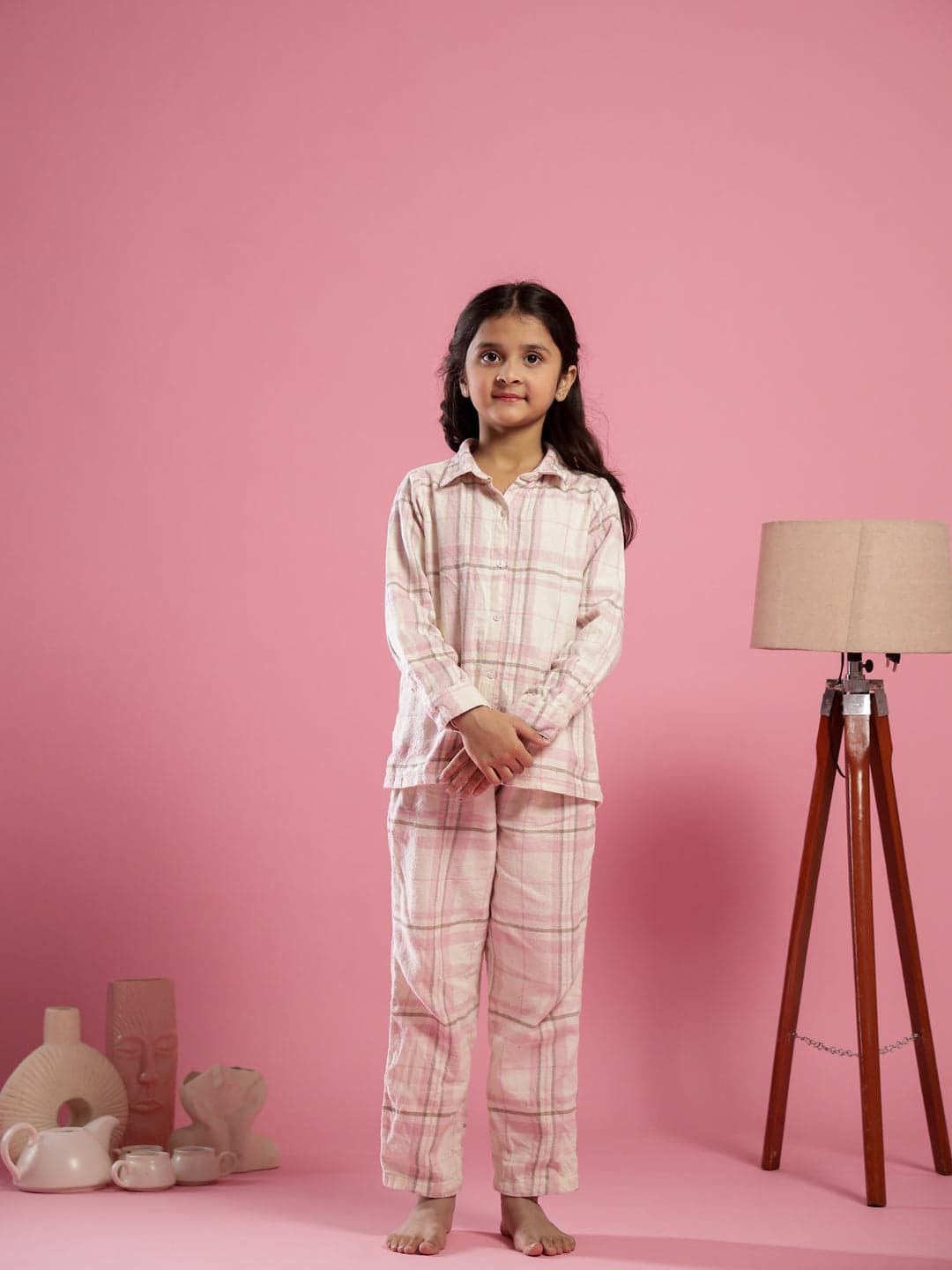Blush Grid Junior Rest Pair